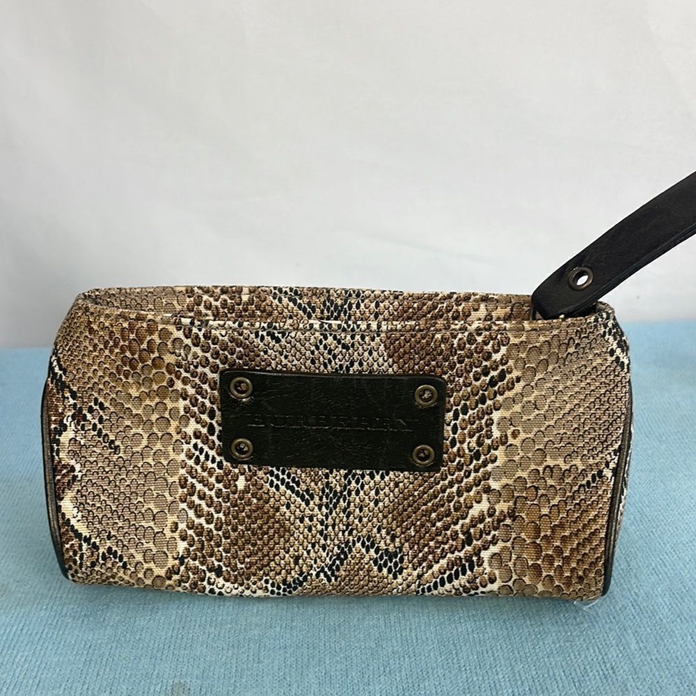 Burberry Tan Snake Pouch - Picture 2 of 8